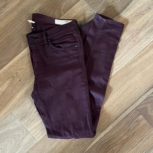 Rag & Bone - skinny jean (with stretch) - size 27 PLUM colour